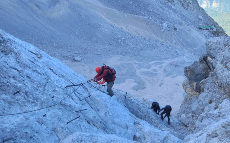 luftig im Klettersteig