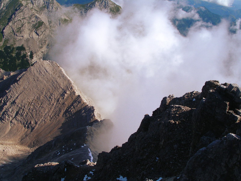 Rückblick von Birkkarspitze