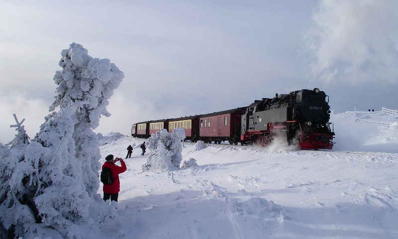 Bahn im Winter